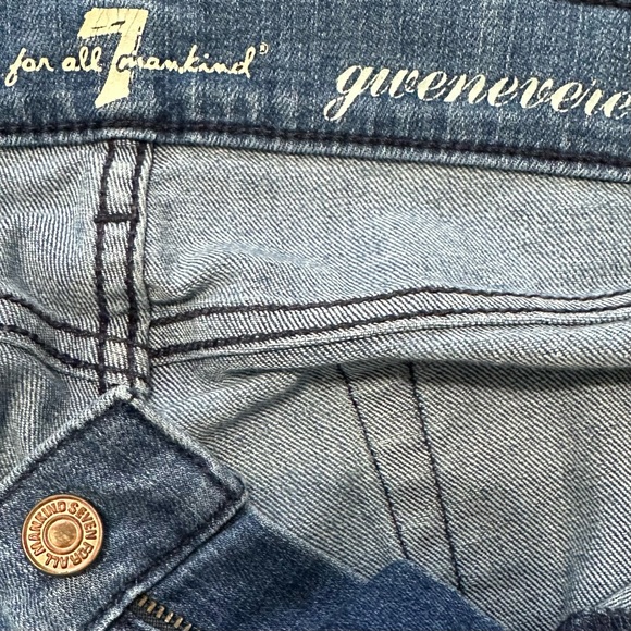 7 For All Mankind Medium Wash "Gwenevere" Skinny Jeans, Size 29 - Picture 9 of 10